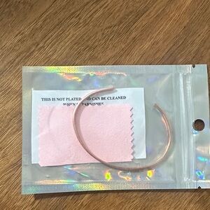 Elegant Rose Gold Bangle Bracelet